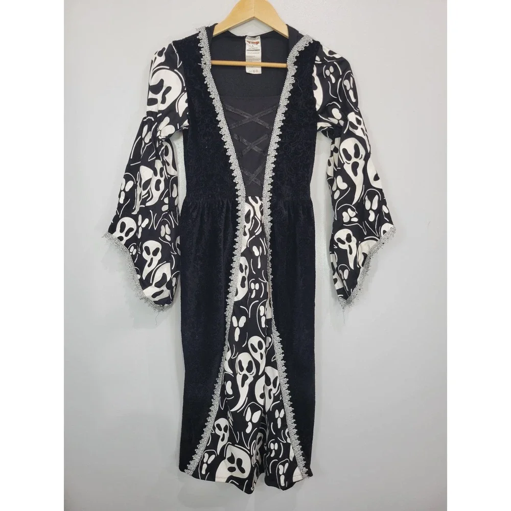 Spooktacular Creations Girl Dark Witch Print Costume Dress -‎ Size L
